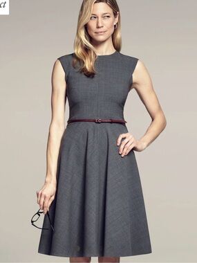 MM Lafleur Toi gray wool dress